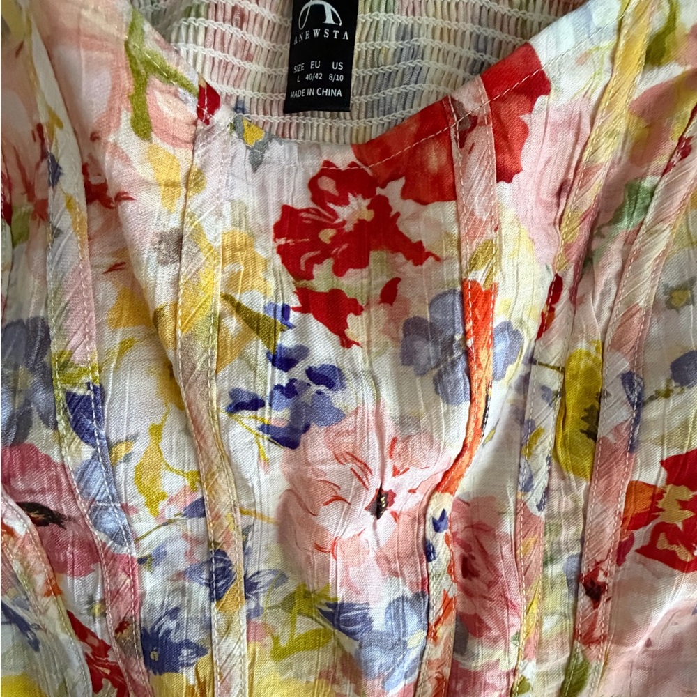 Floral Multicolor corset crop camisole top